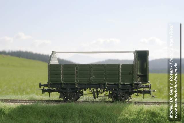 Bild Offener Gütertransportwagen (Umbau 1890), mit Bremse
