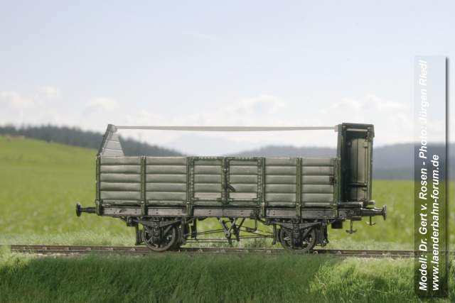 Bild Offener Gütertransportwagen (Umbau 1890), mit Bremse
